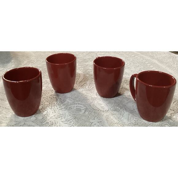 Corelle Coordinates Coffee Cups ~ Set Of 4 ~ Red - Picture 6 of 10